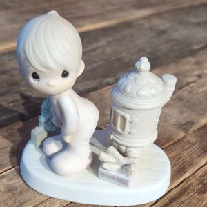 Precious Moments 1982 Charming White Christmas Decor